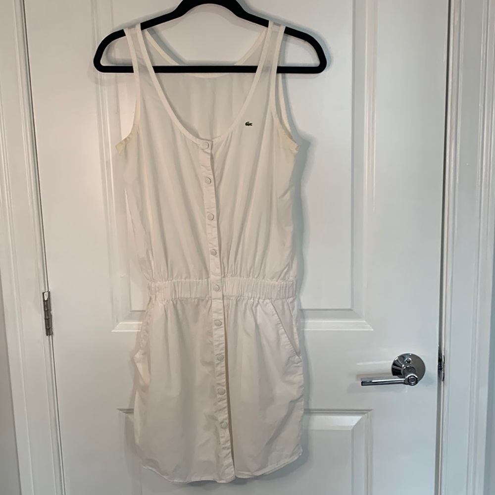 Button up white dress